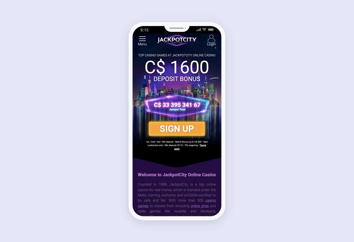 site casino screenshot 2 mobile